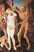 BALDUNG GRIEN, Hans Three Ages of the Woman and the Death  rt4 oil painting reproduction